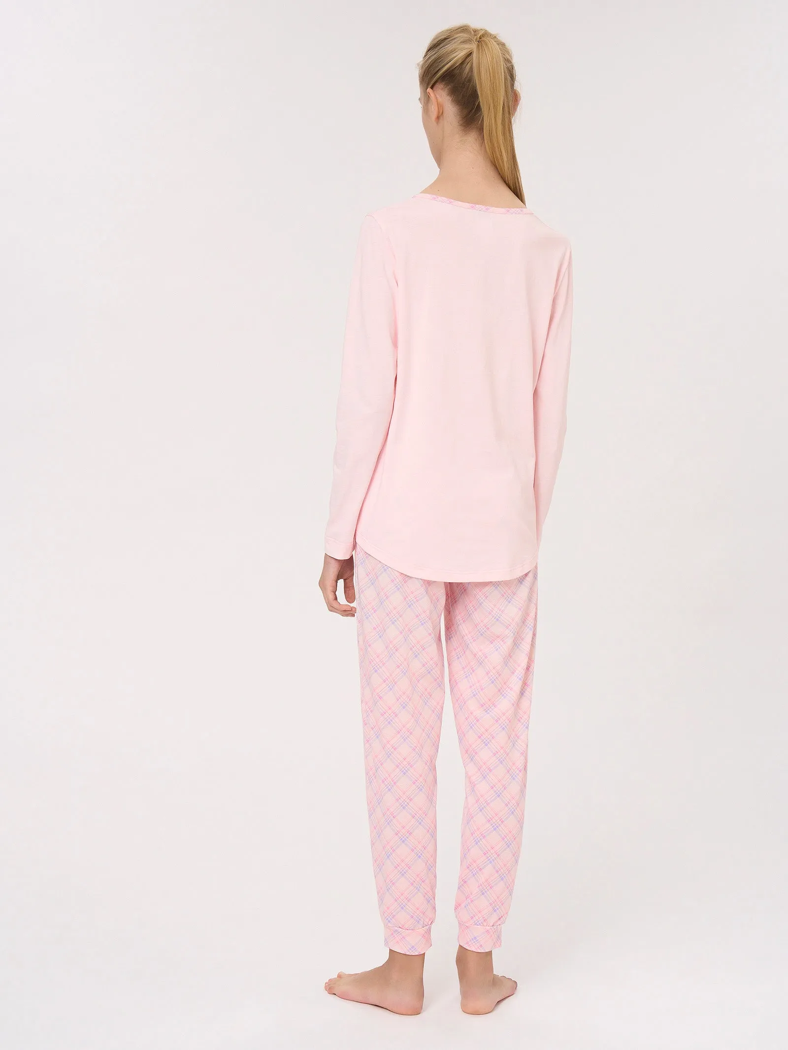 Cotton Jersey V-Neck Pajamas Fant Mary's Rose