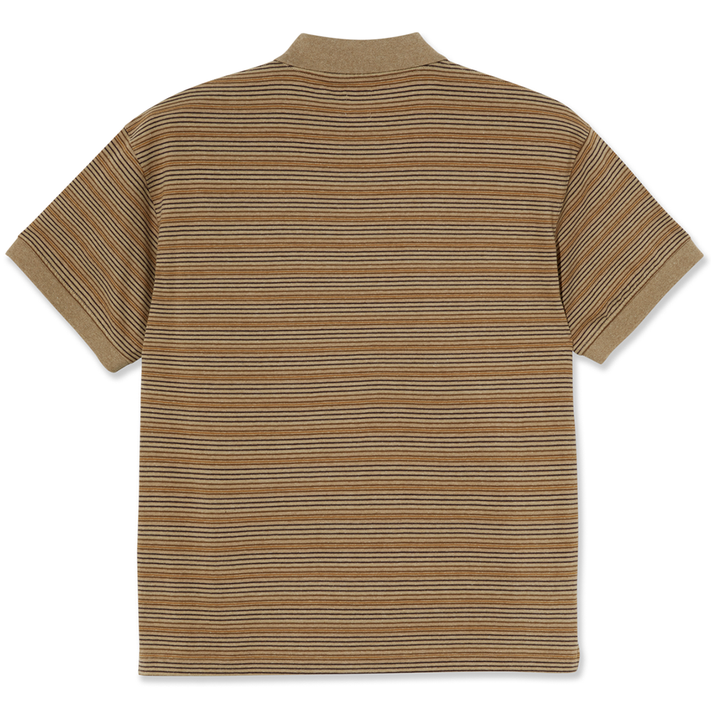 Polar Skate Co Striped Polo Shirt.