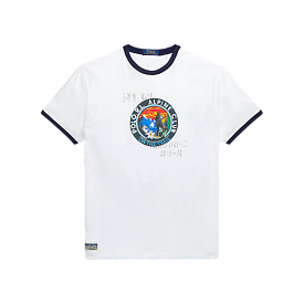 Polo Ralph Lauren Alpine Club Jersey Graphic T-Shirt - Classic Fit (White)