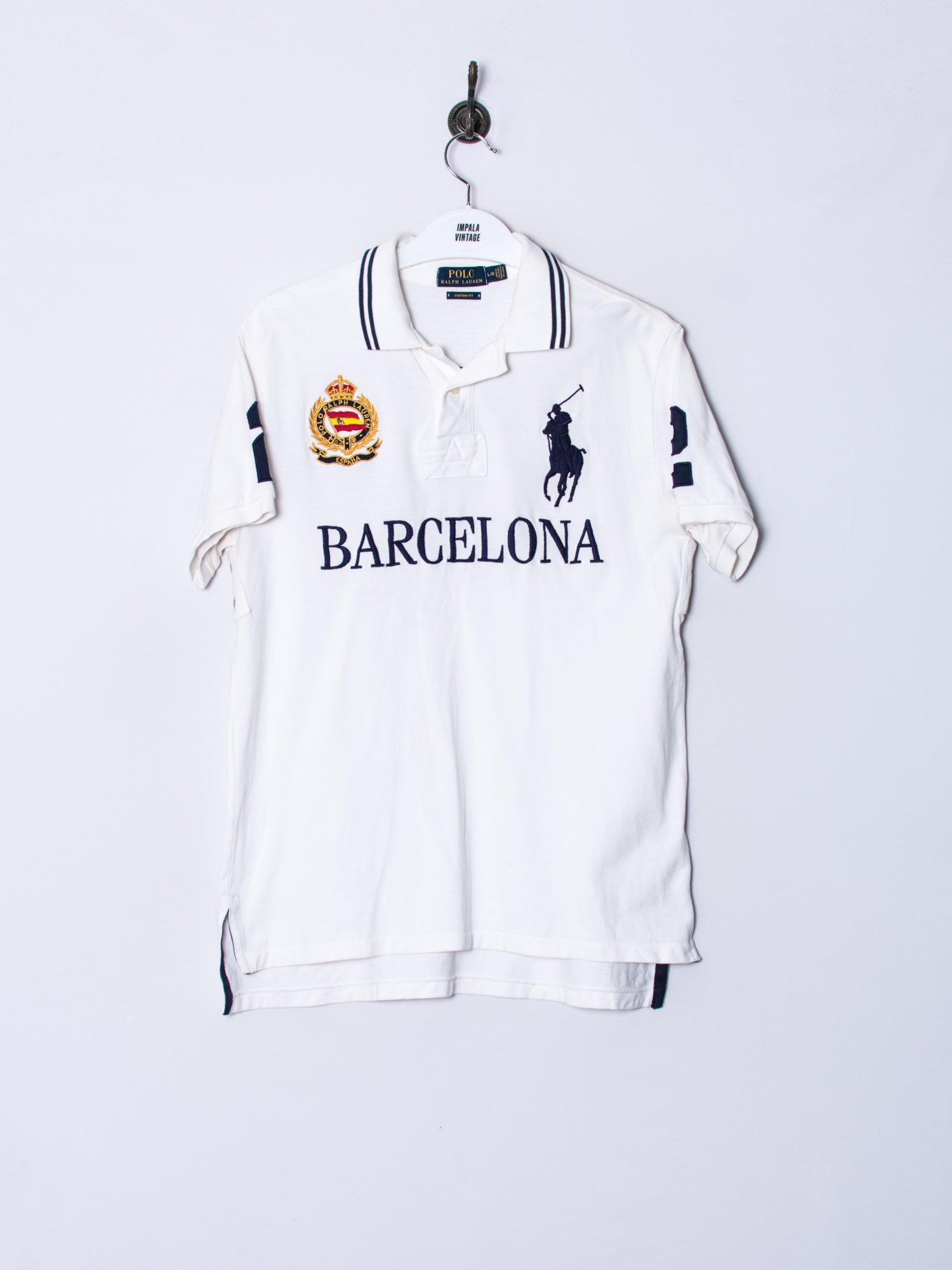 Polo Ralph Lauren Barcelona White Polo Shirt.