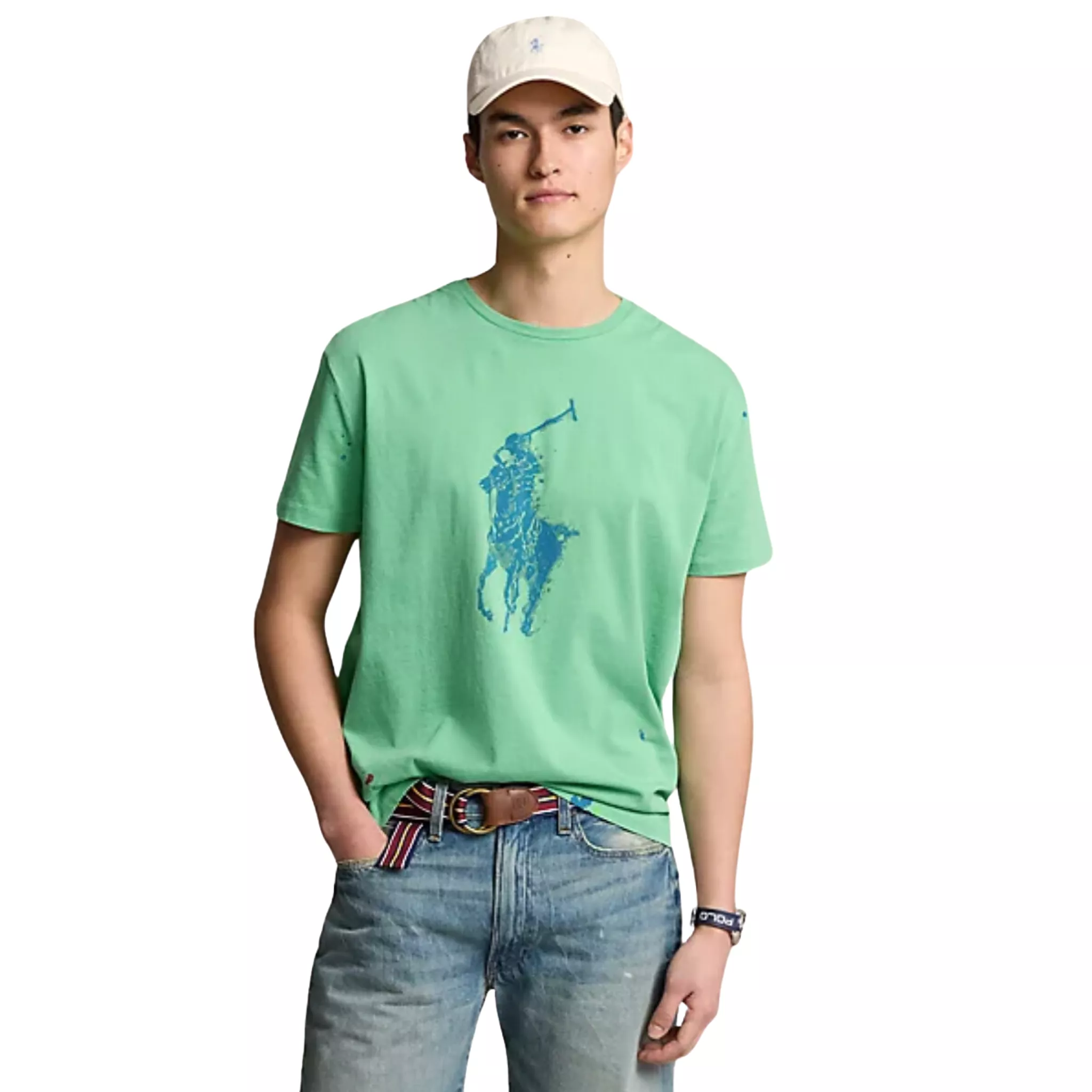 Polo Ralph Lauren Classic Fit Big Pony T-Shirt in Vineyard Green