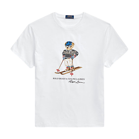 Polo Ralph Lauren Classic Fit Polo Bear Jersey Shirt, White - Google SEO result.