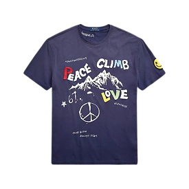 Polo Ralph Lauren Classic Fit T-Shirt Dark Cobalt Climb Love