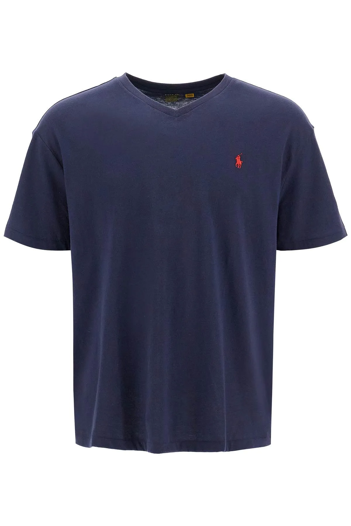 Blue V-Neck T Shirt by Polo Ralph Lauren Classic Fit