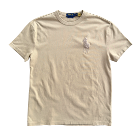 Polo Ralph Lauren Coastal Beige Embroidered Chest T-shirt