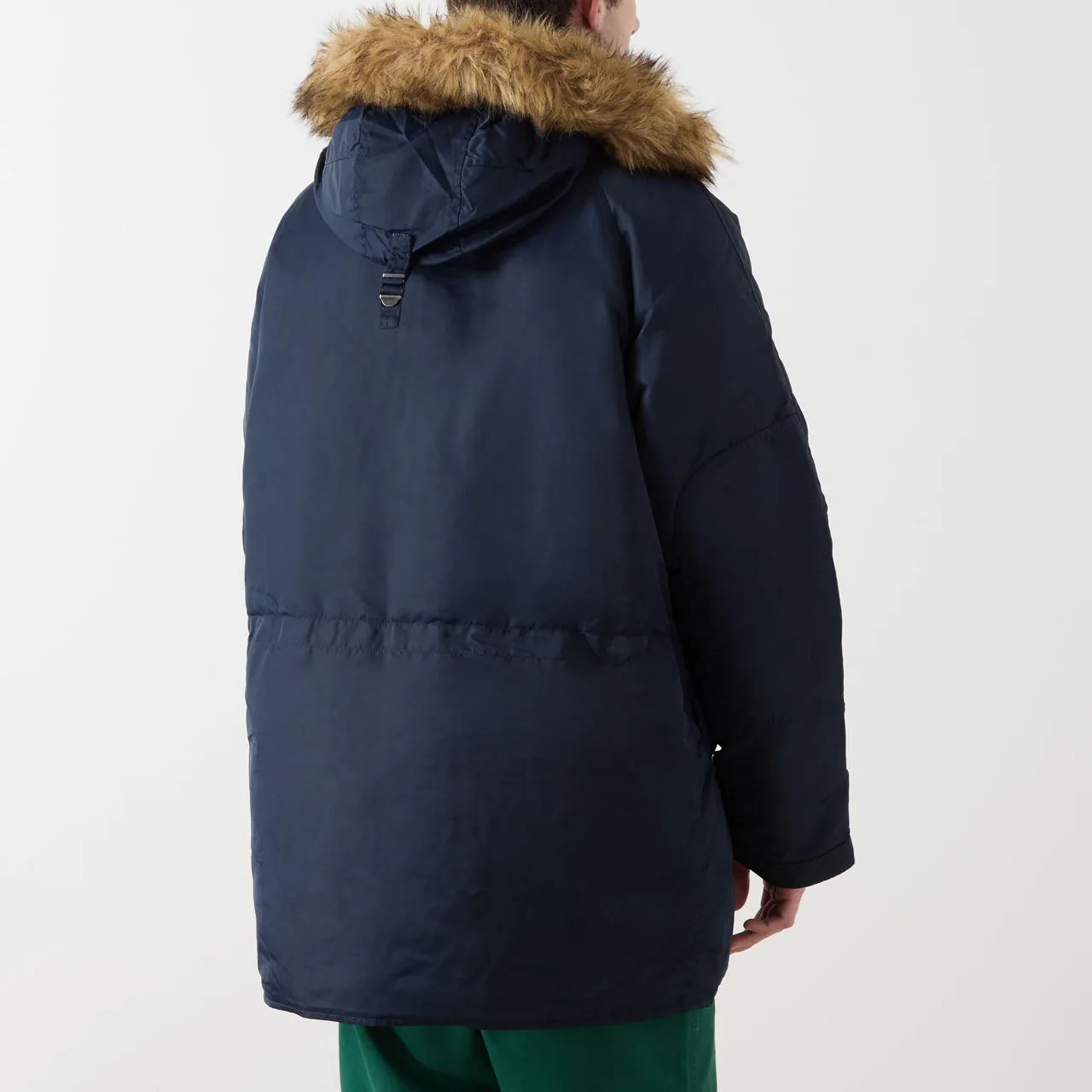 POLO RALPH LAUREN Faux-Fur Hooded Parka Jacket Navy