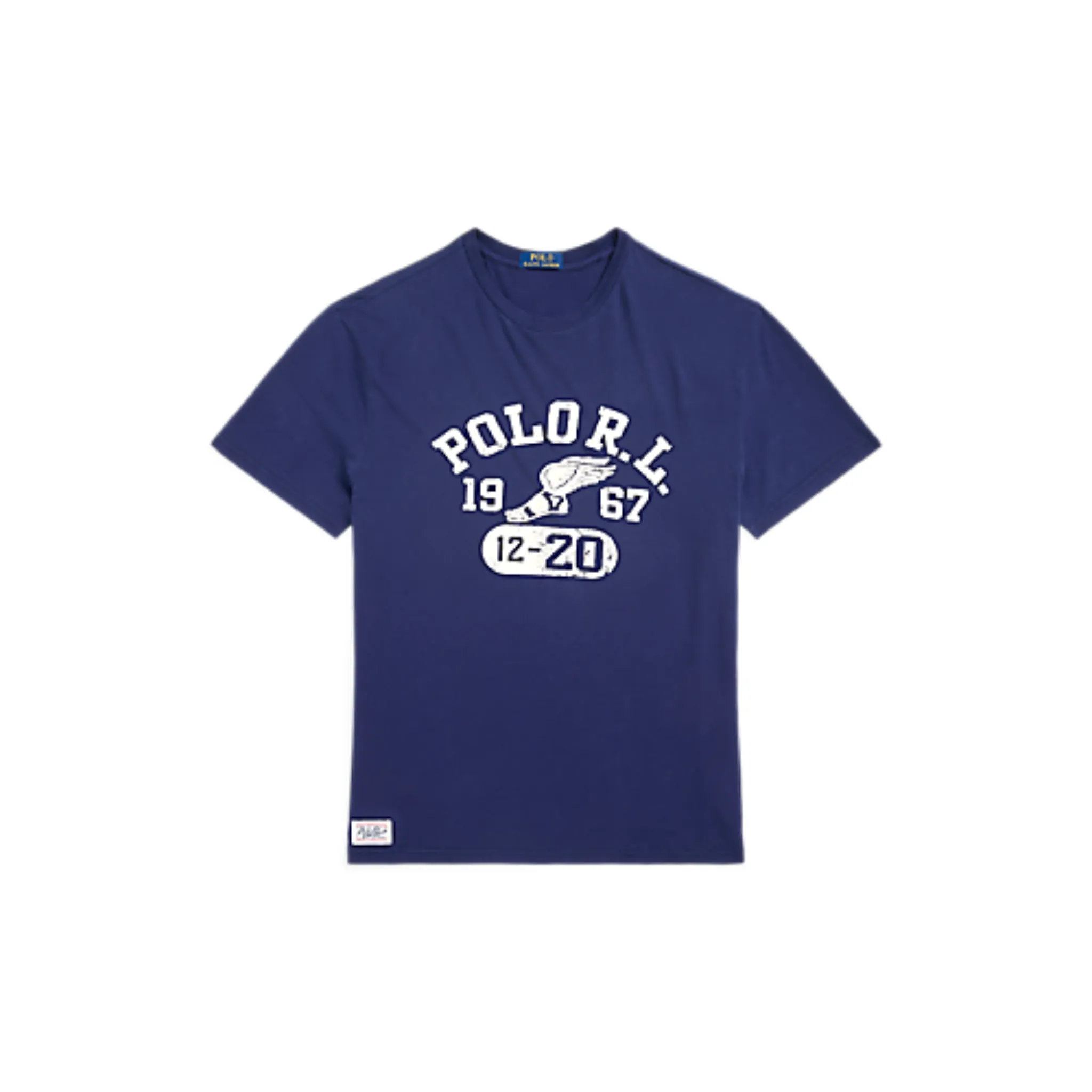 Navy Polo Ralph Lauren Jersey Graphic T-Shirt