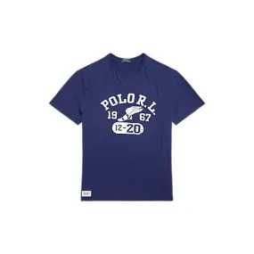 Navy Polo Ralph Lauren Jersey Graphic T-Shirt