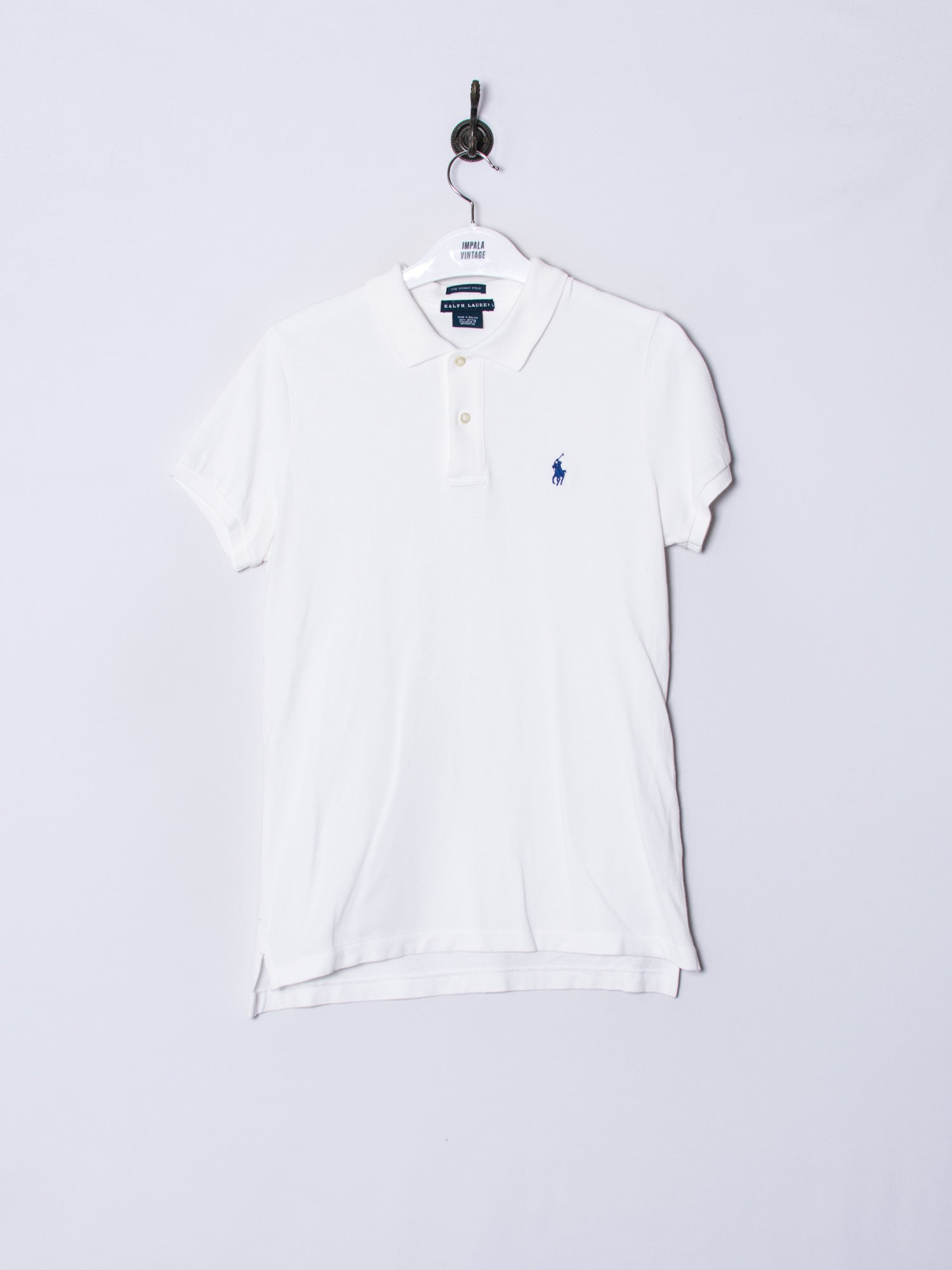 Polo Ralph Lauren Slim Fit White Polo Shirt.