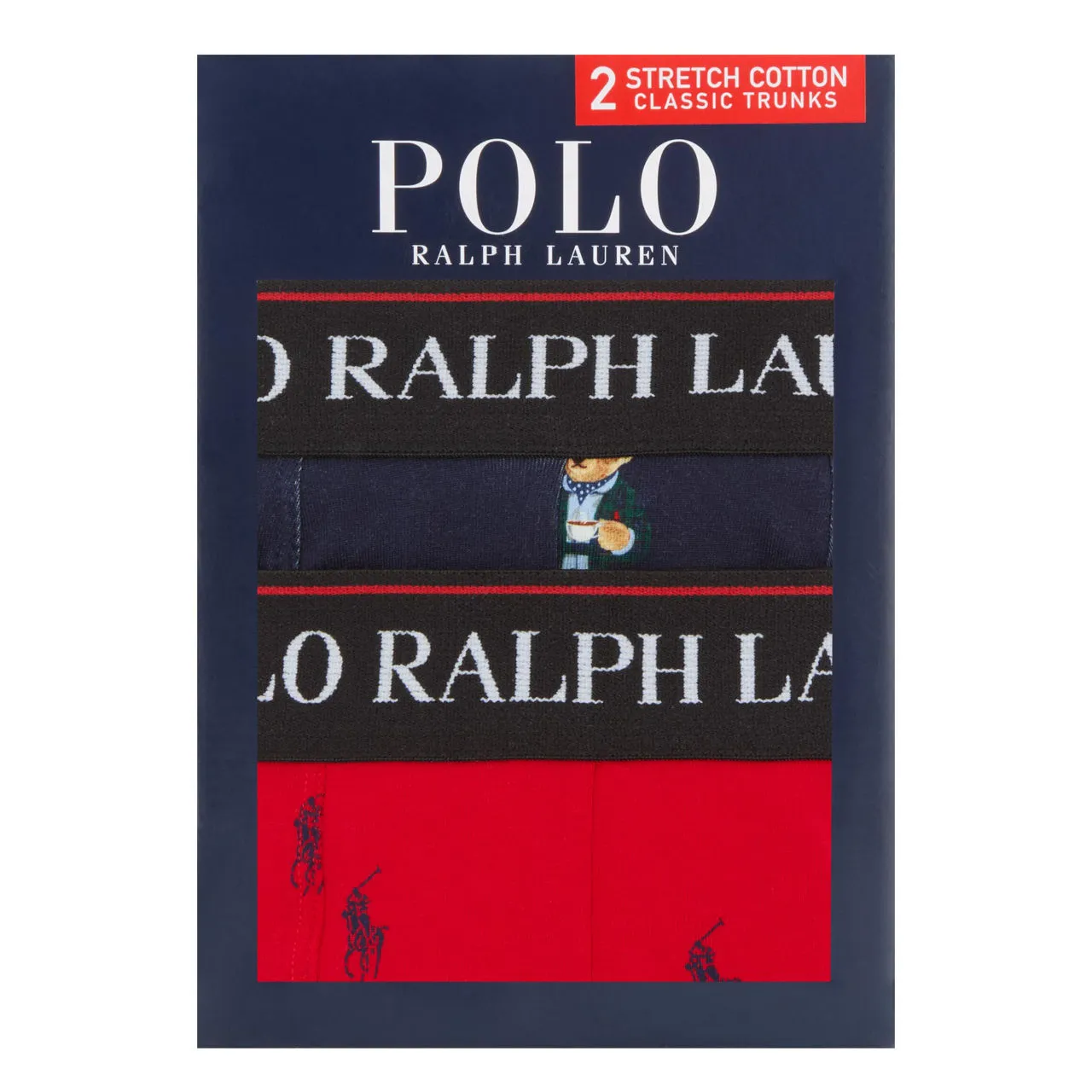 POLO RALPH LAUREN Two-Pack Logo Boxers Red