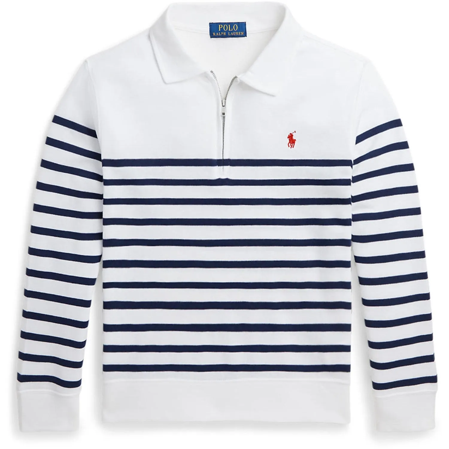 Polo Ralph Lauren White Spring Navy Sweatshirt