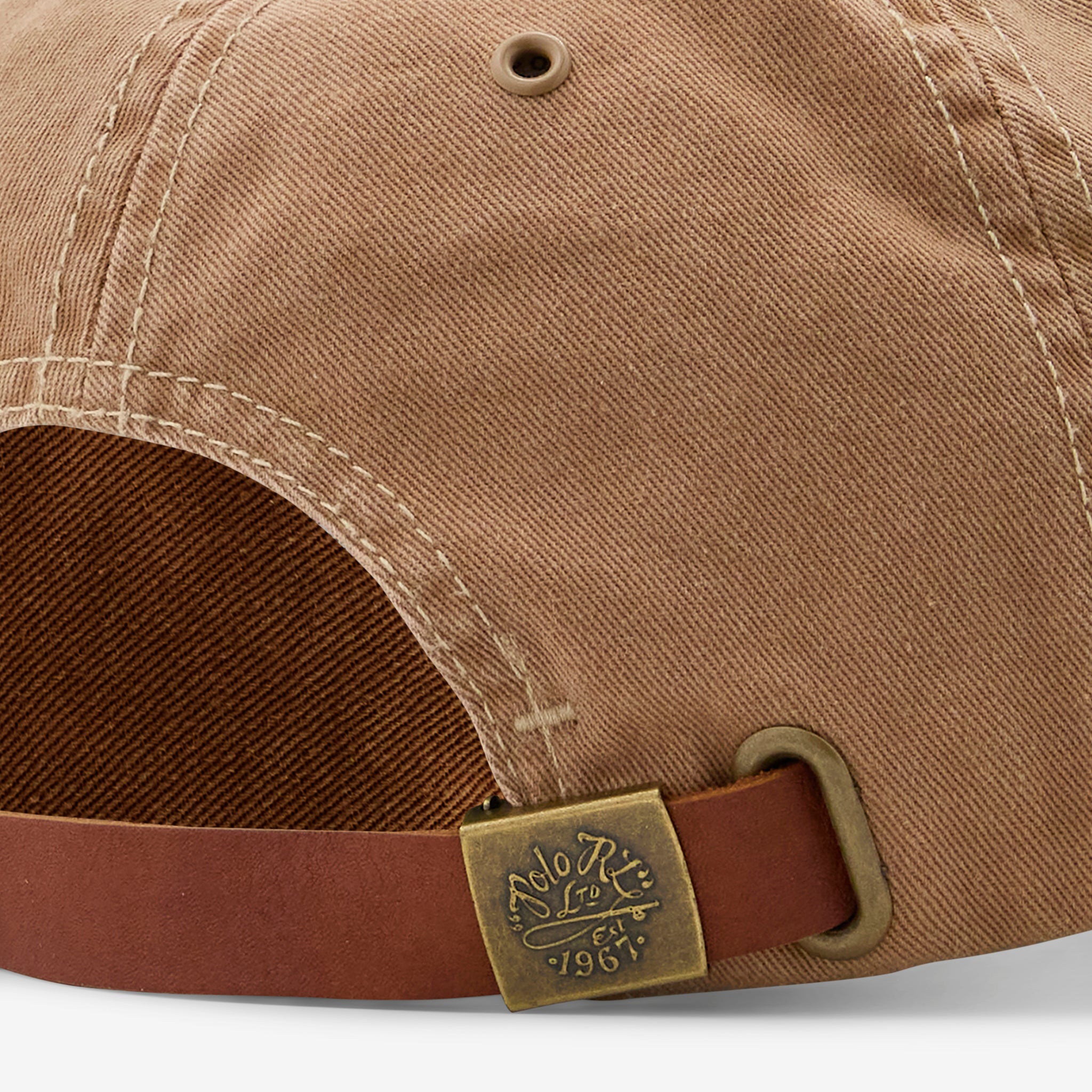 Polo Sportsman Cap in Rustic Tan with Vintage Pine Print