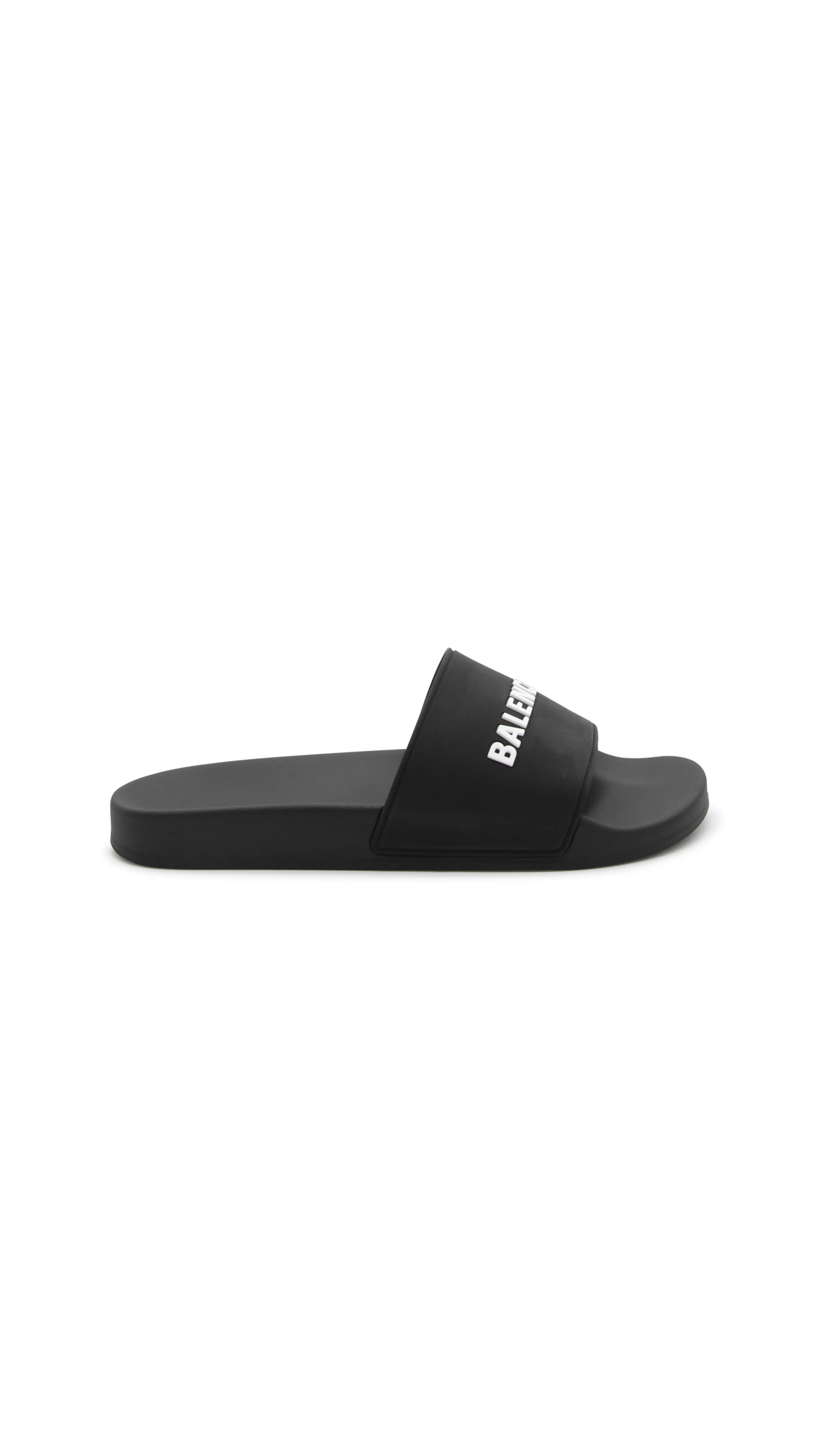 Trendy Black Pool Slide Sandals