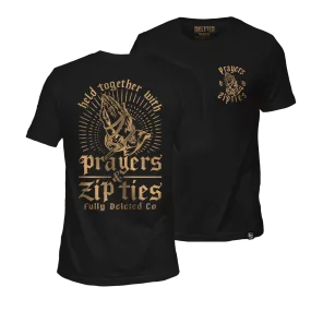 Black Premium T-Shirt - PRAYERS & ZIPTIES