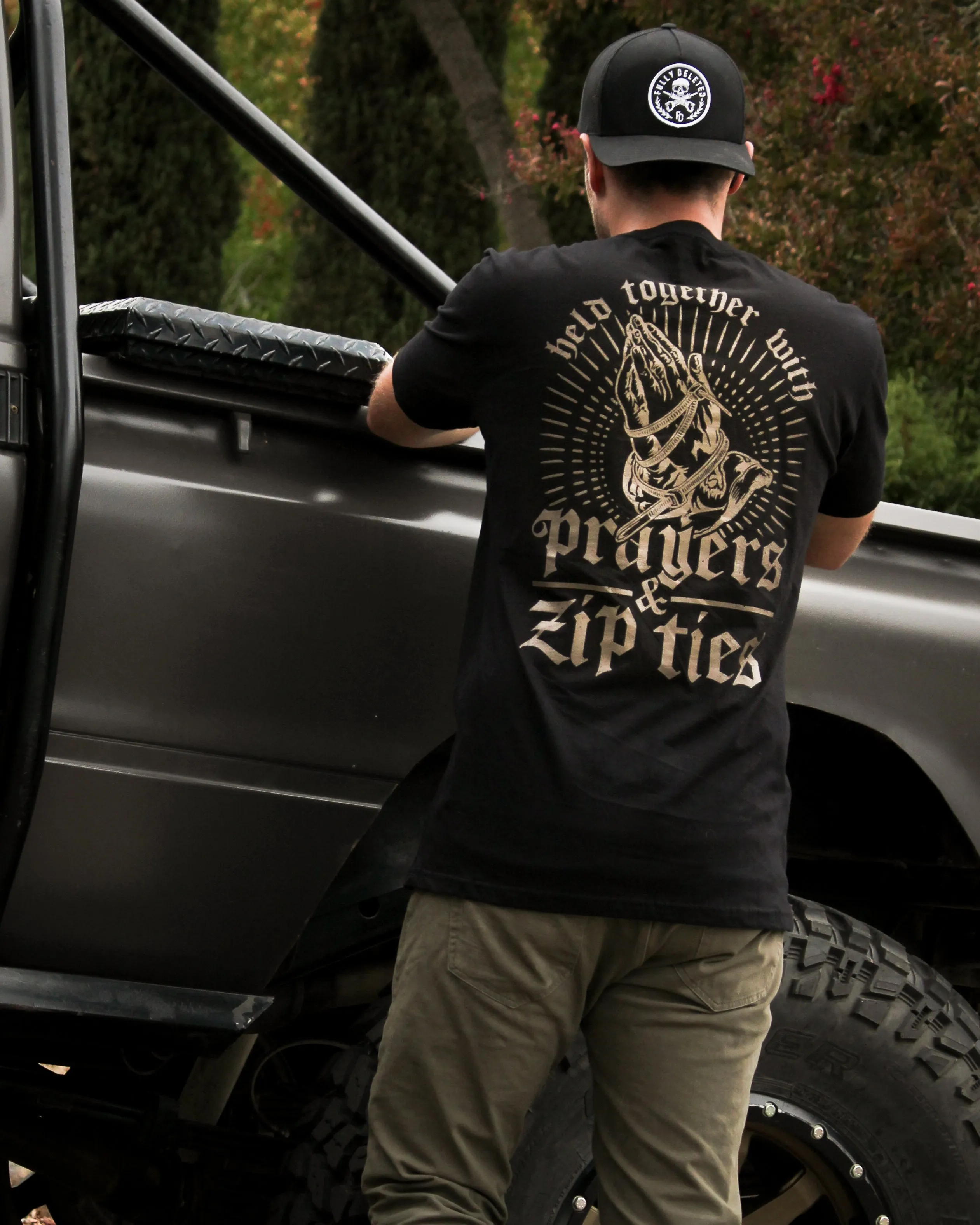 Black Premium T-Shirt - PRAYERS & ZIPTIES