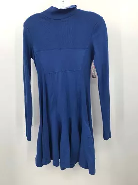 Pre-Owned Blue Knee Length Long Sleeve Dress - Size XS - Daily Practice