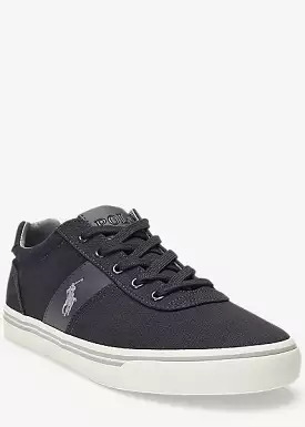 Ralph Lauren Hanford Canvas Sneakers - Dark Carbon Grey