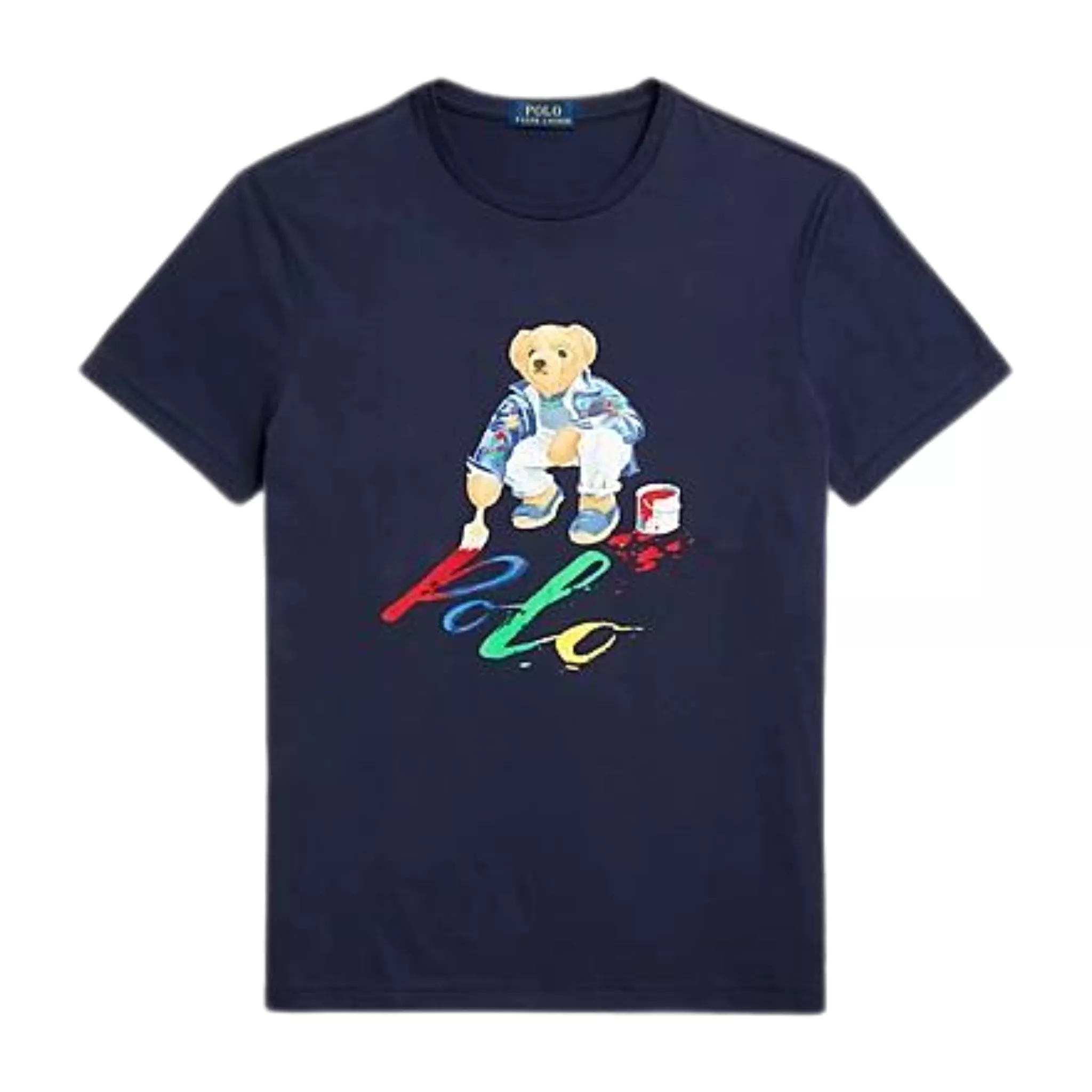 Ralph Lauren Polo Bear Painter Jersey T-Shirt - Navy