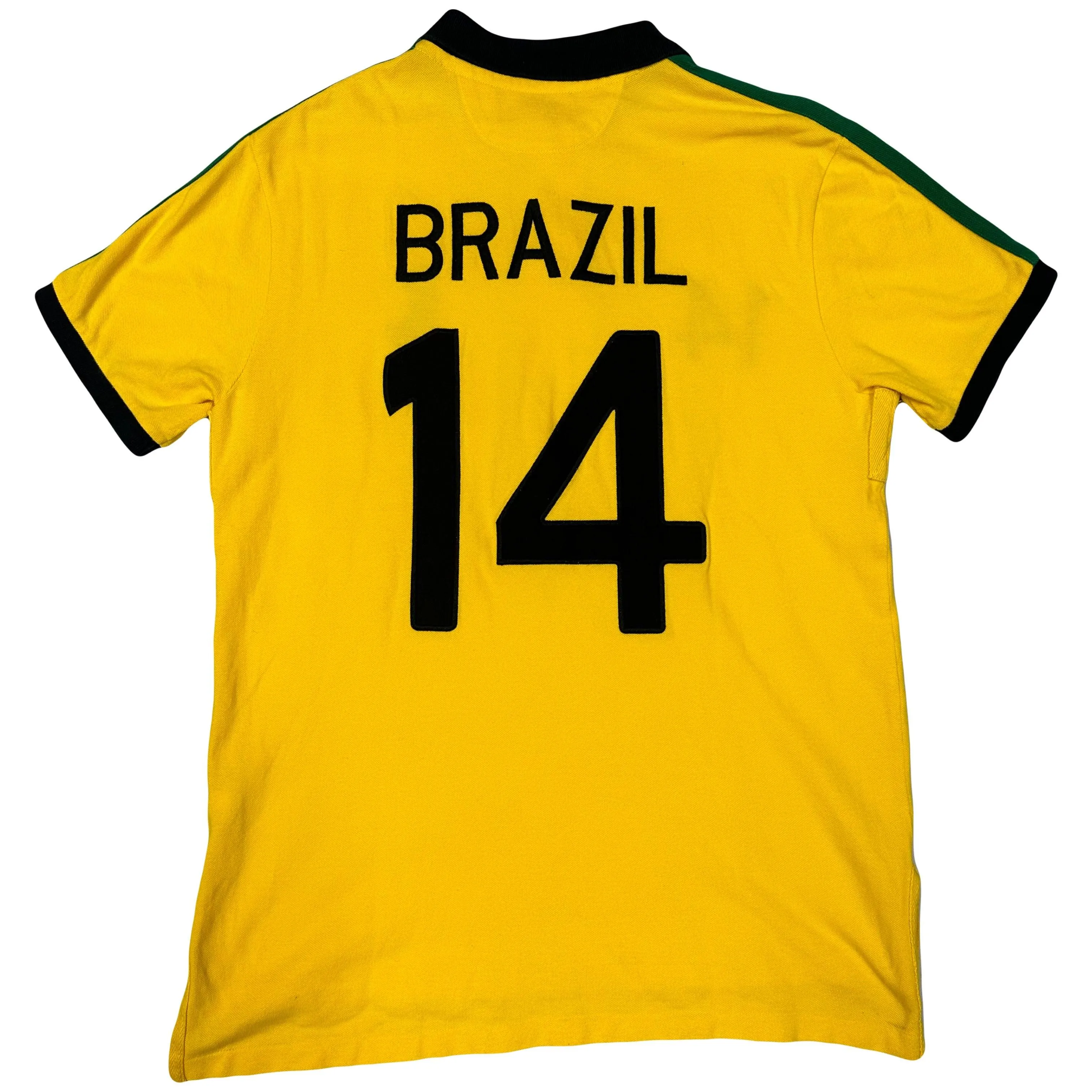 Yellow Brazil Spellout Polo by Ralph Lauren