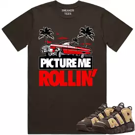 Red PMR Matching Baroque Brown Uptempo Shirt