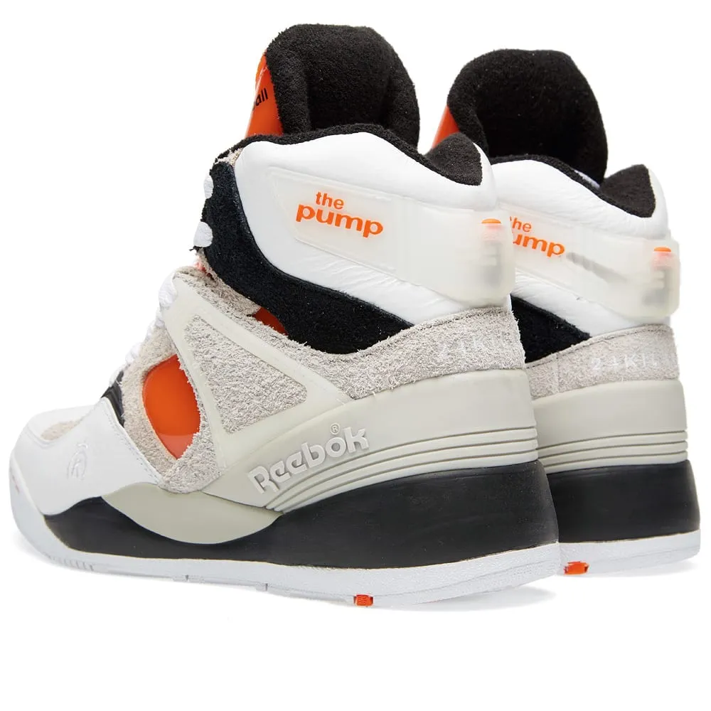 Reebok x 24 Kilates White, Black & Swag Orange Pump Certified