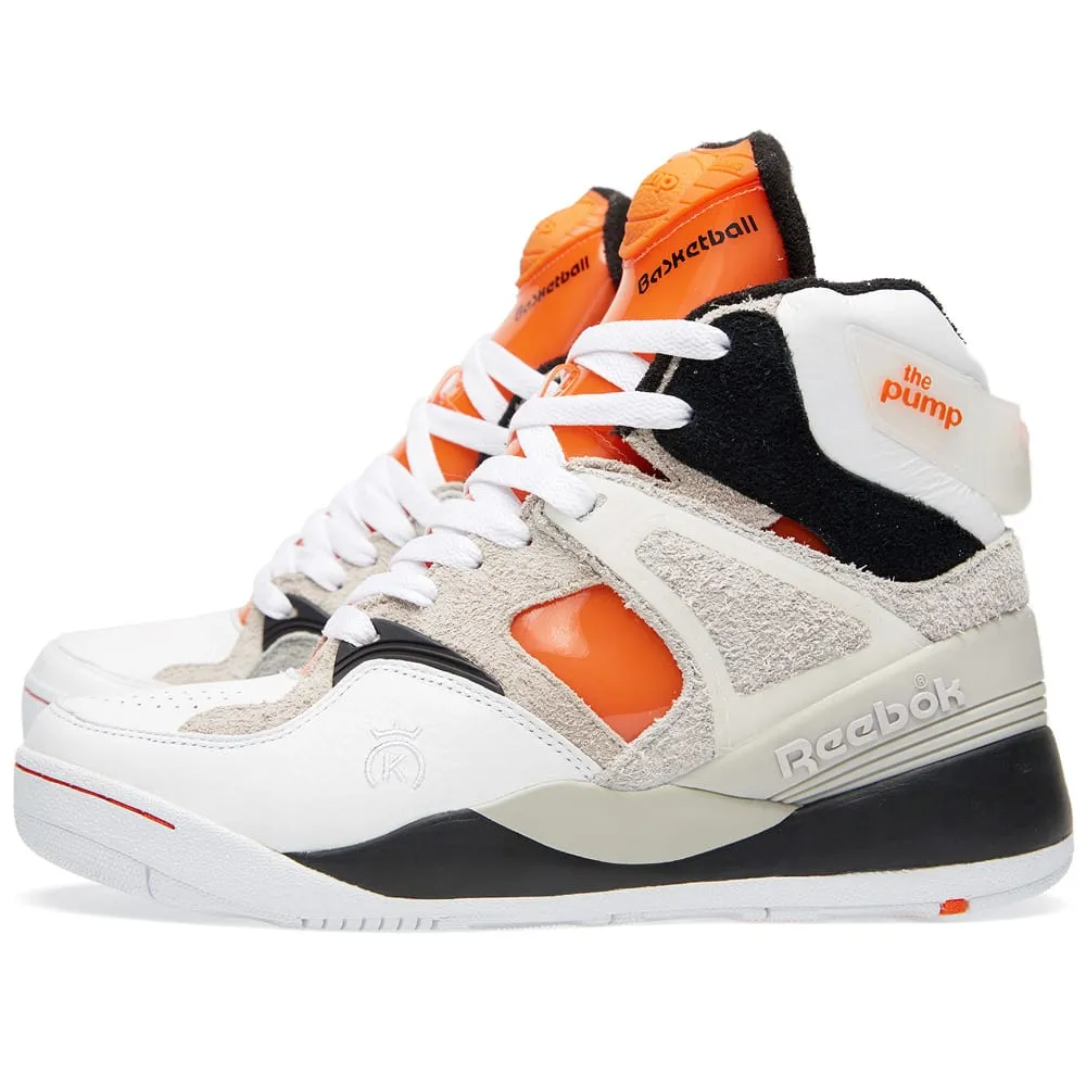 Reebok x 24 Kilates White, Black & Swag Orange Pump Certified