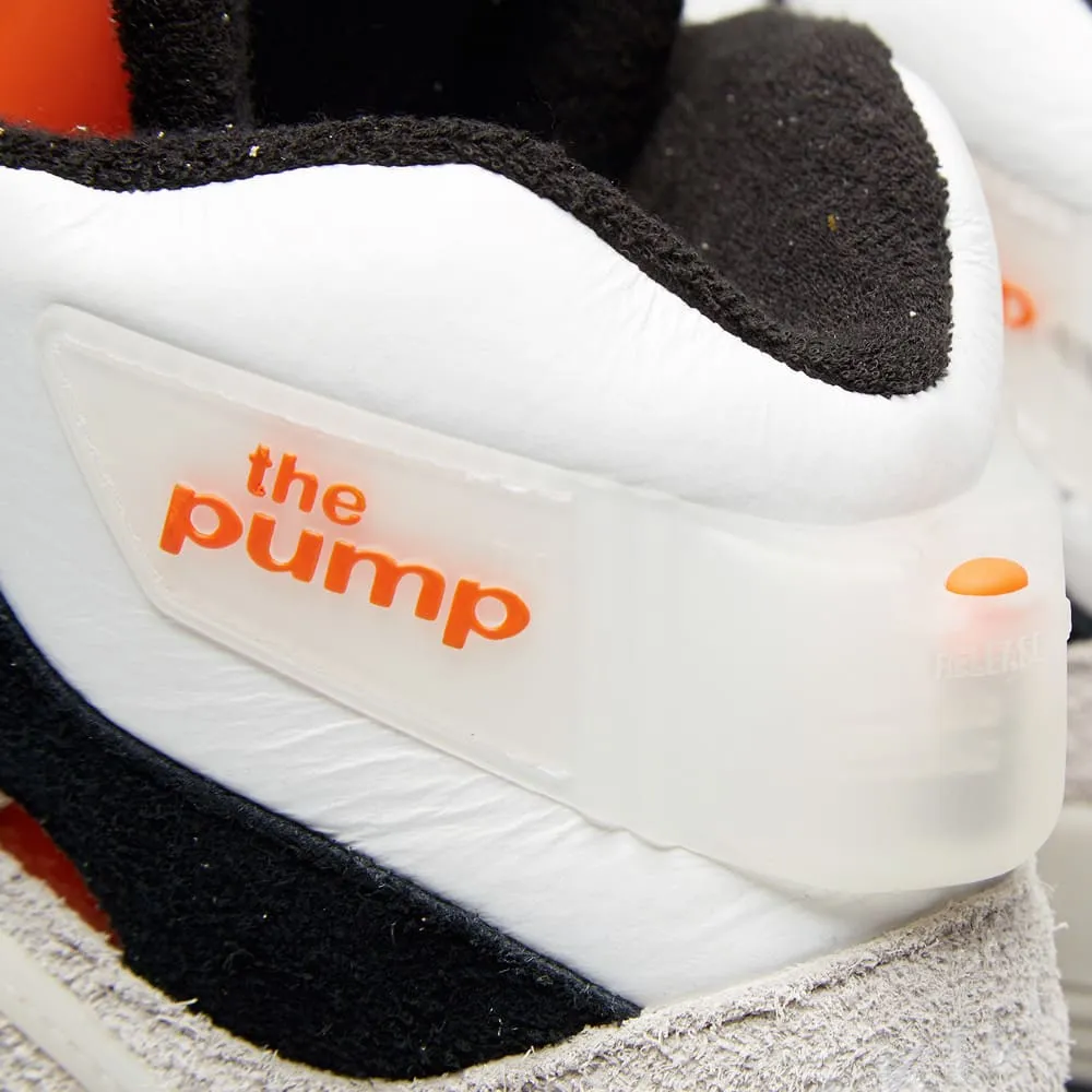 Reebok x 24 Kilates White, Black & Swag Orange Pump Certified