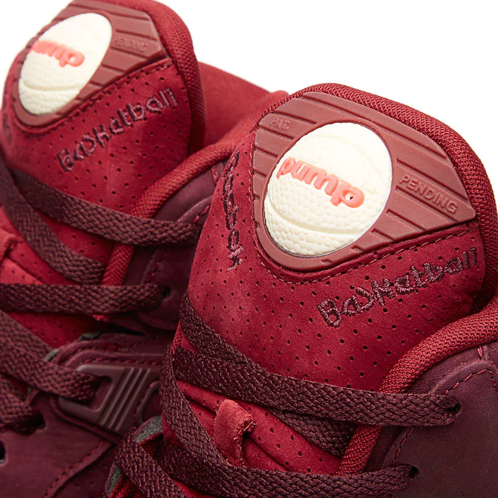 Reebok Limited Editions Pump Certified Dark Red Burgundy