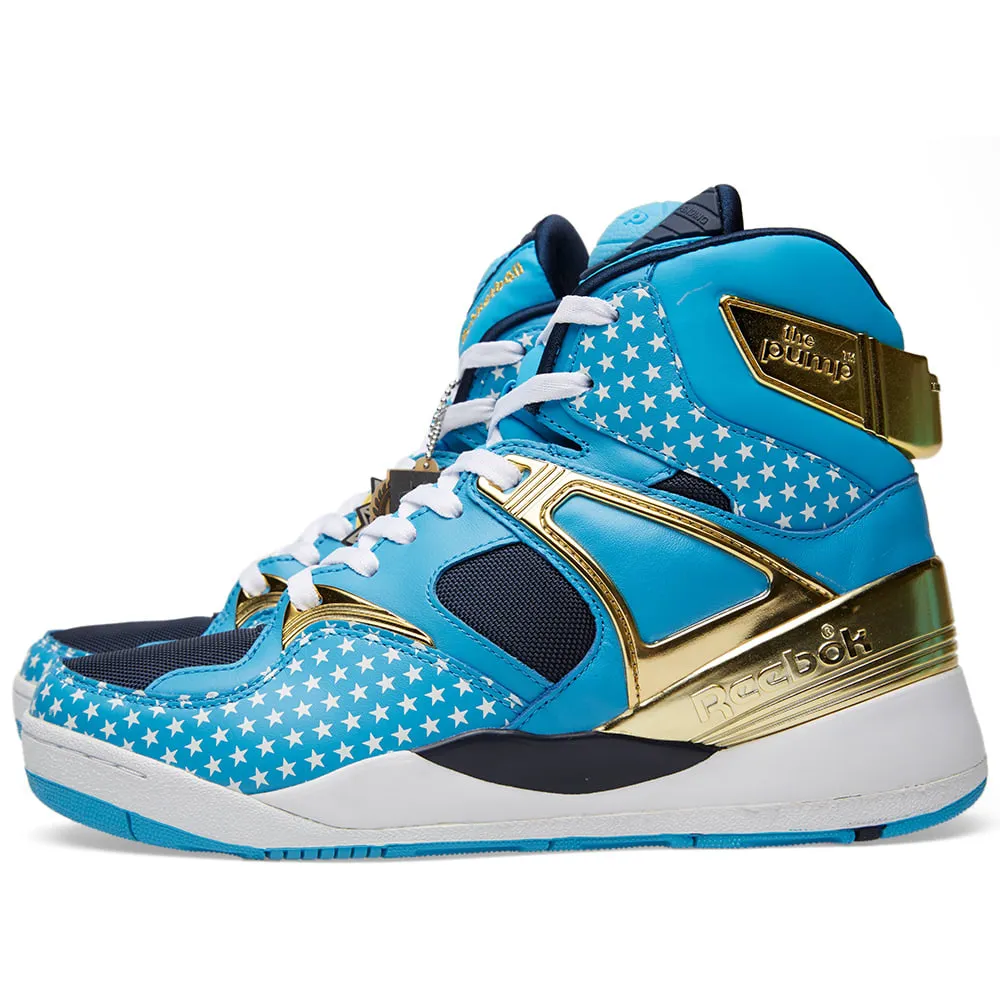 Reebok Certified California Blue & Matte Gold Pump by Major.