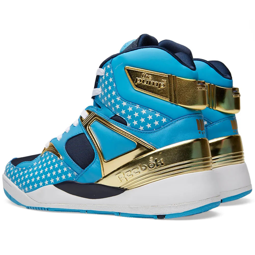 Reebok Certified California Blue & Matte Gold Pump by Major.