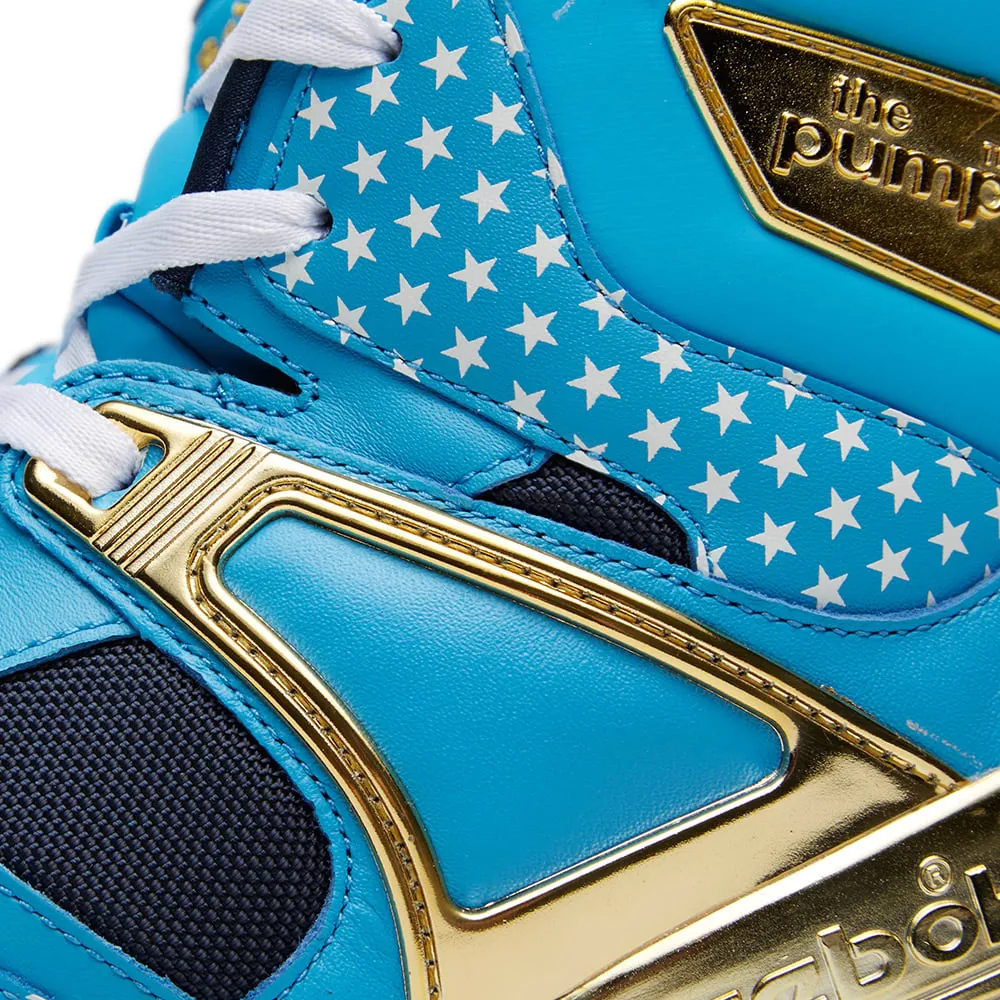 Reebok Certified California Blue & Matte Gold Pump by Major.