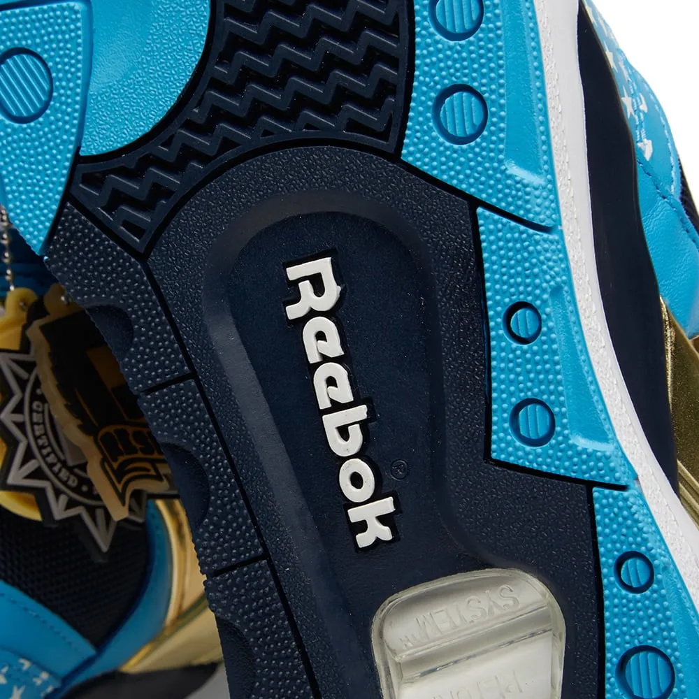 Reebok Certified California Blue & Matte Gold Pump by Major.