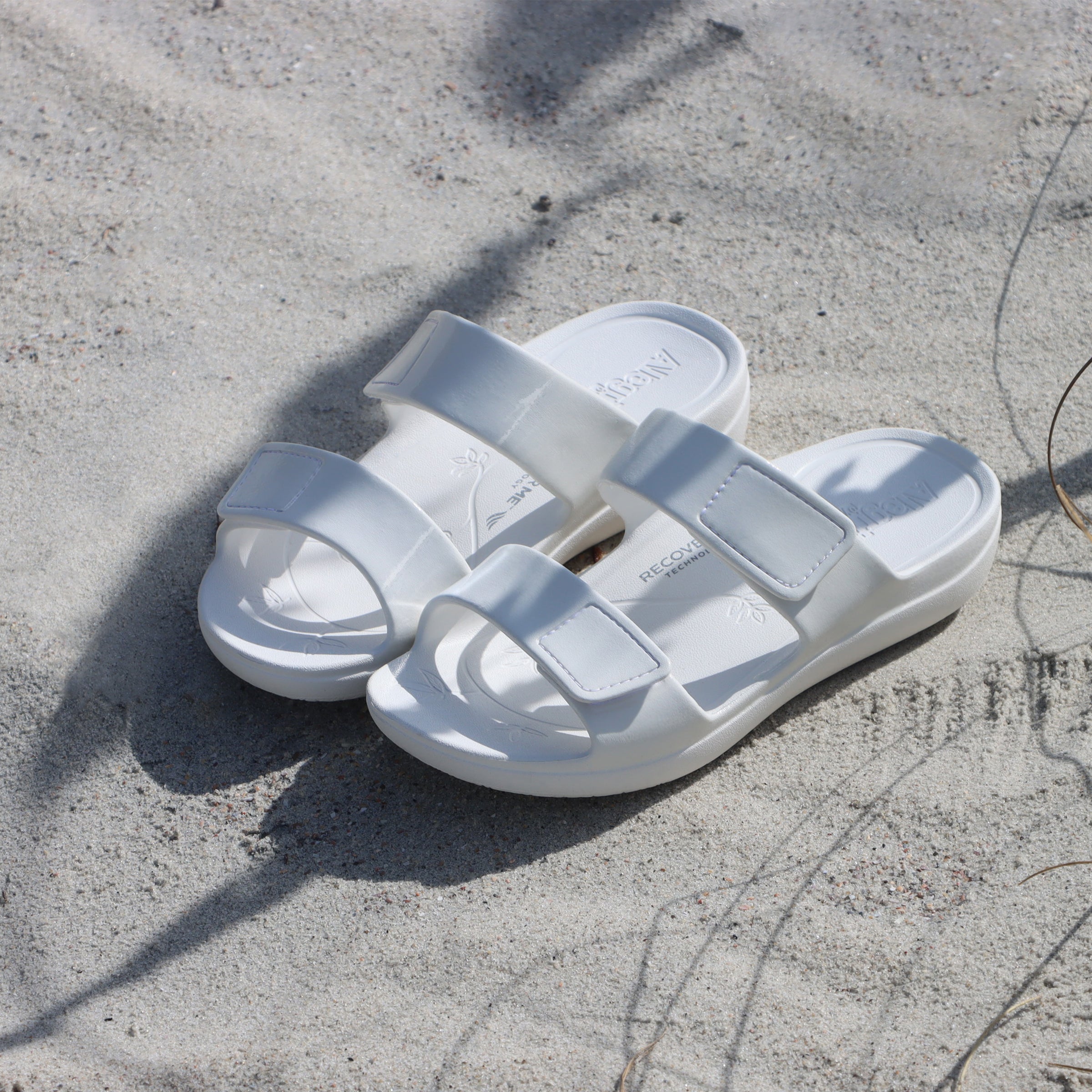 Result: White Gloss Sandal - Orbyt, High-quality Sandals with a Shiny Finish