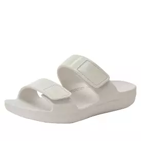 Result: White Gloss Sandal - Orbyt, High-quality Sandals with a Shiny Finish