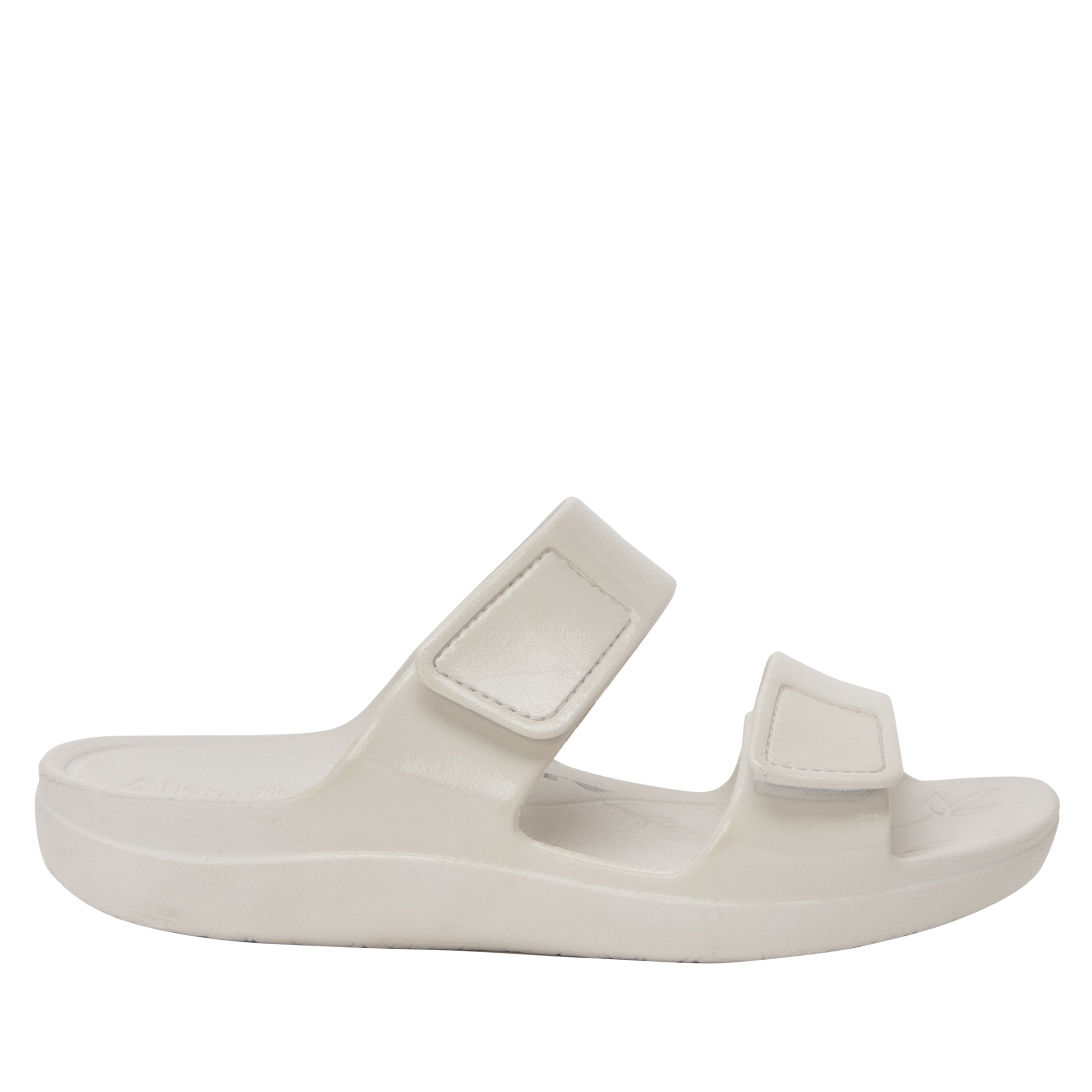 Result: White Gloss Sandal - Orbyt, High-quality Sandals with a Shiny Finish