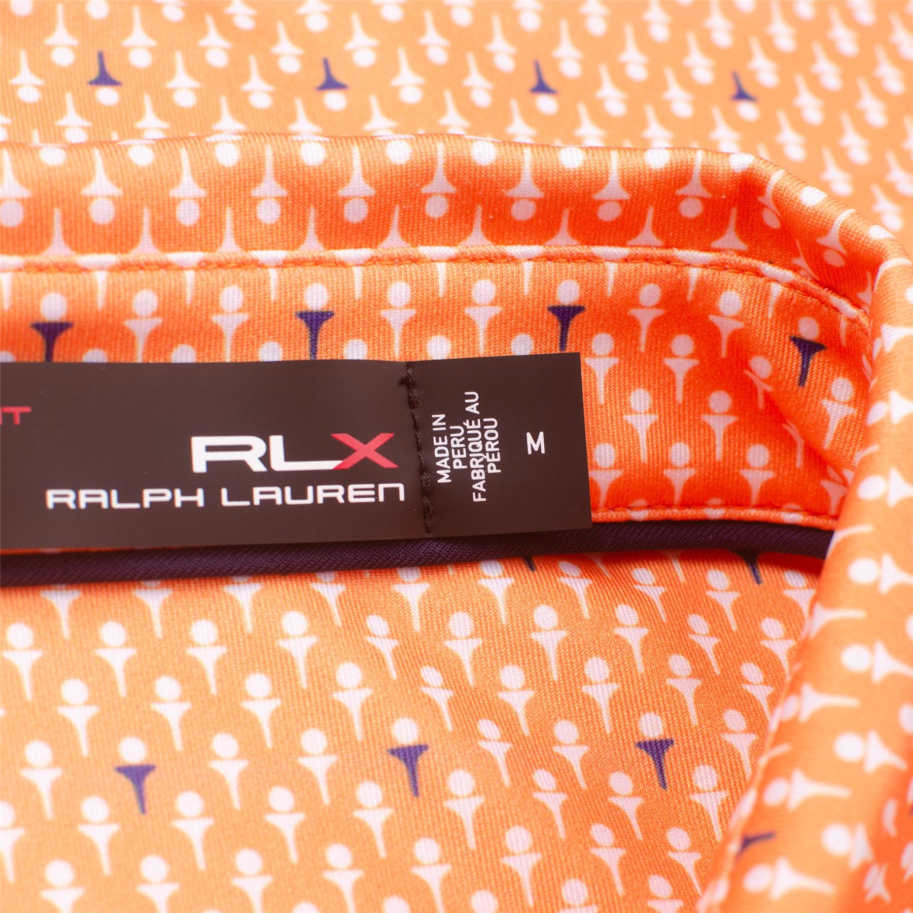 RLX Lightweight Airflow Polo - Classic Peach Ball and Tee - SS23.