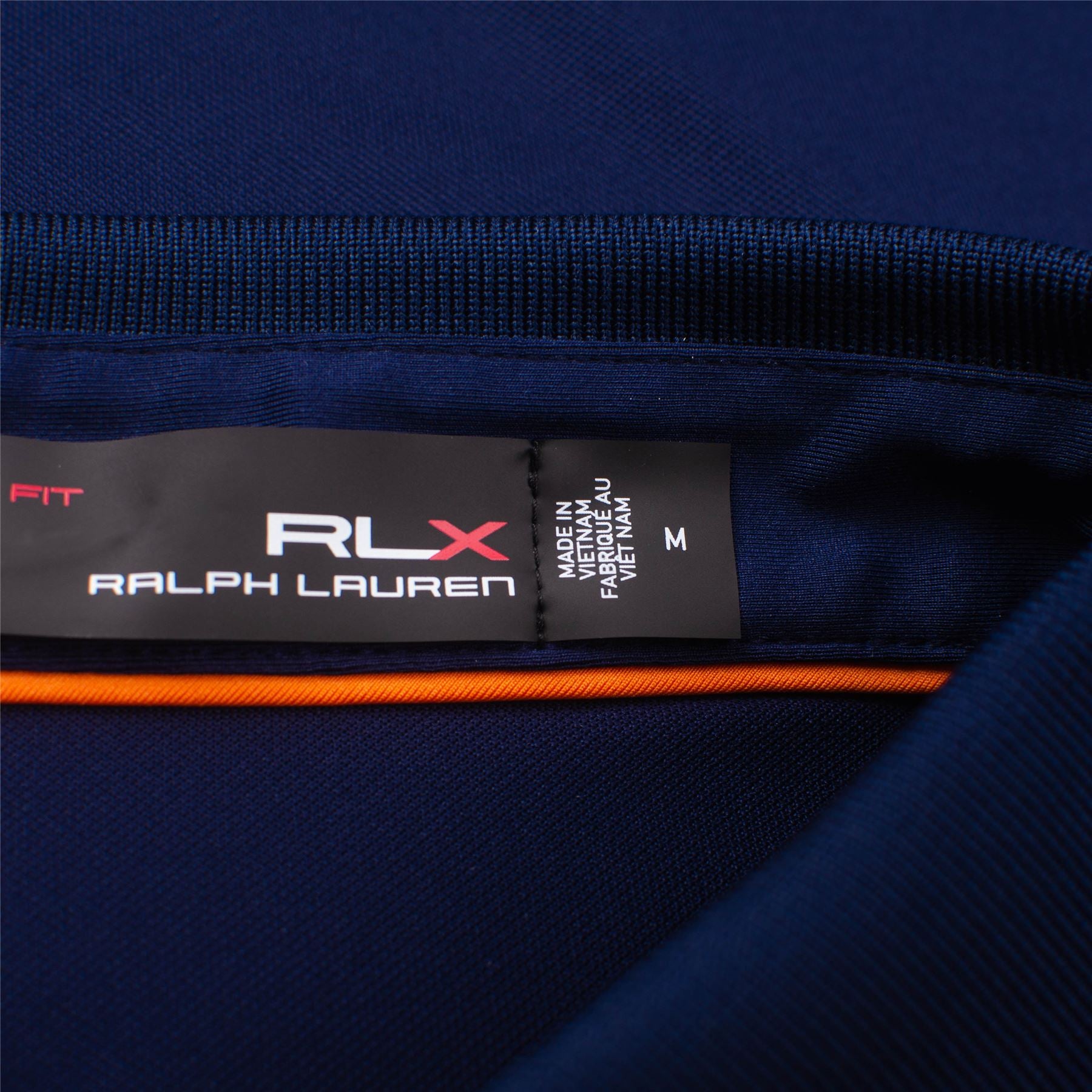 RLX Performance Polo French Navy/Lifeboat Orange - SS23