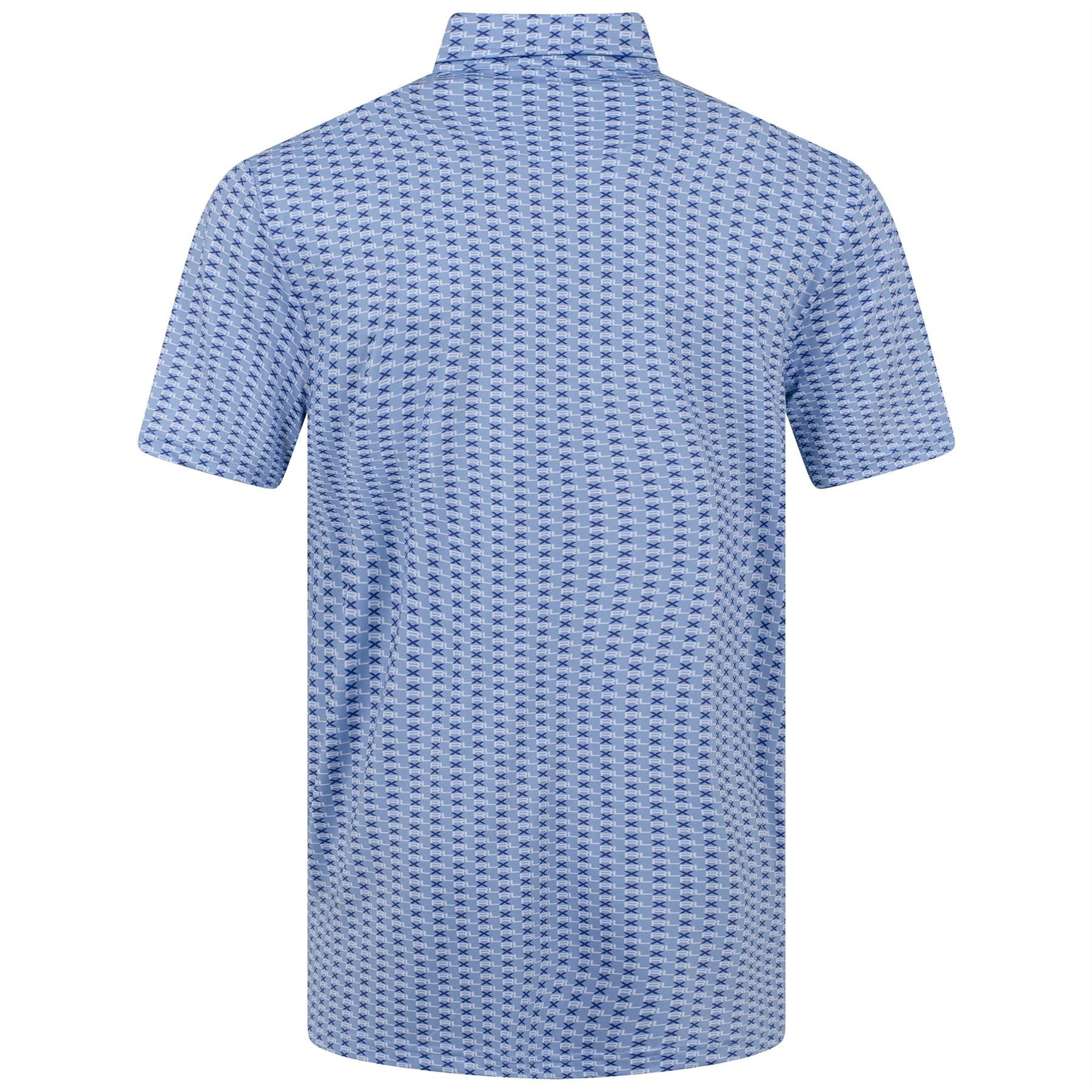 RLX Polo Shirt - Lightweight Airflow Graphic Print, Powder Blue - Spring/Summer 2023