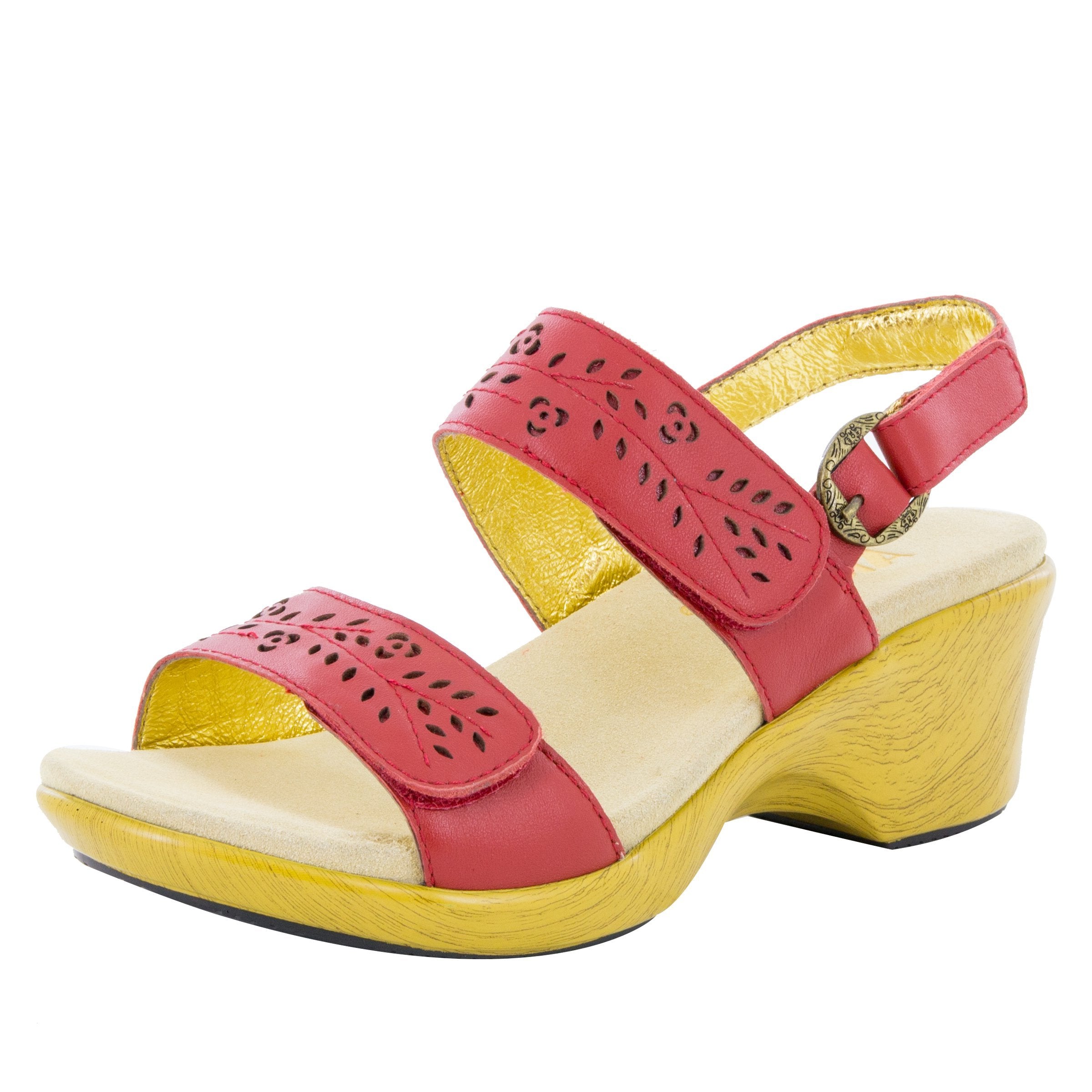 Romi Red Butter Sandal - Google-friendly keywords: Romi Sandal, Red Sandal, Butter Sandal.