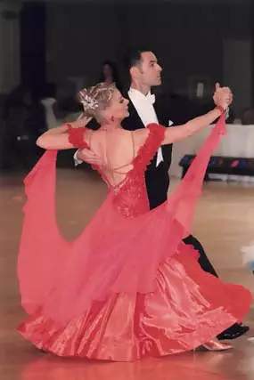 Sangria Red Ballroom Gown