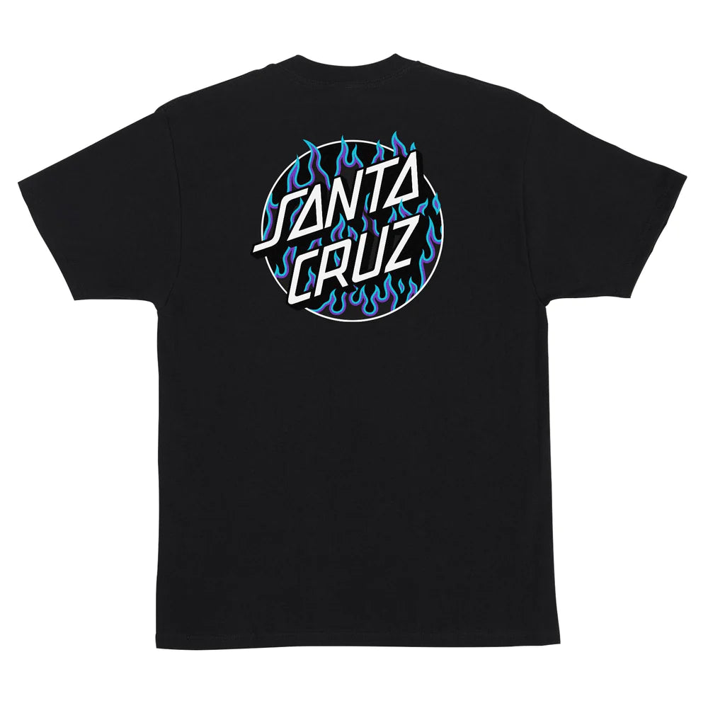 Santa Cruz x Thrasher Flame Dot T-Shirt - SS Black