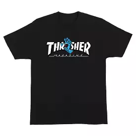 Santa Cruz x Thrasher Screaming Logo SS Black T-Shirt