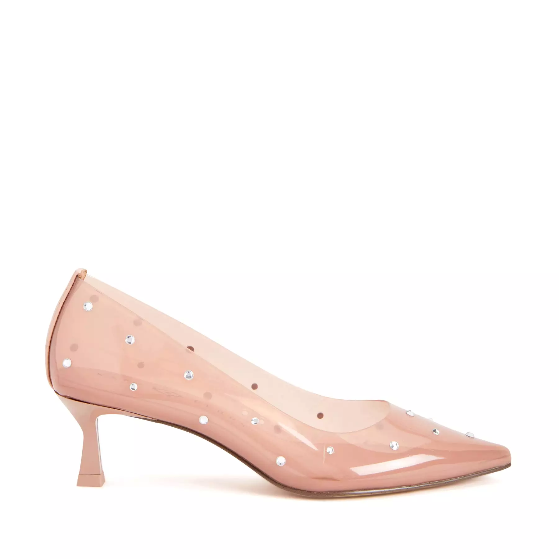 Shiny Studded Gold Pump - Top Search Result