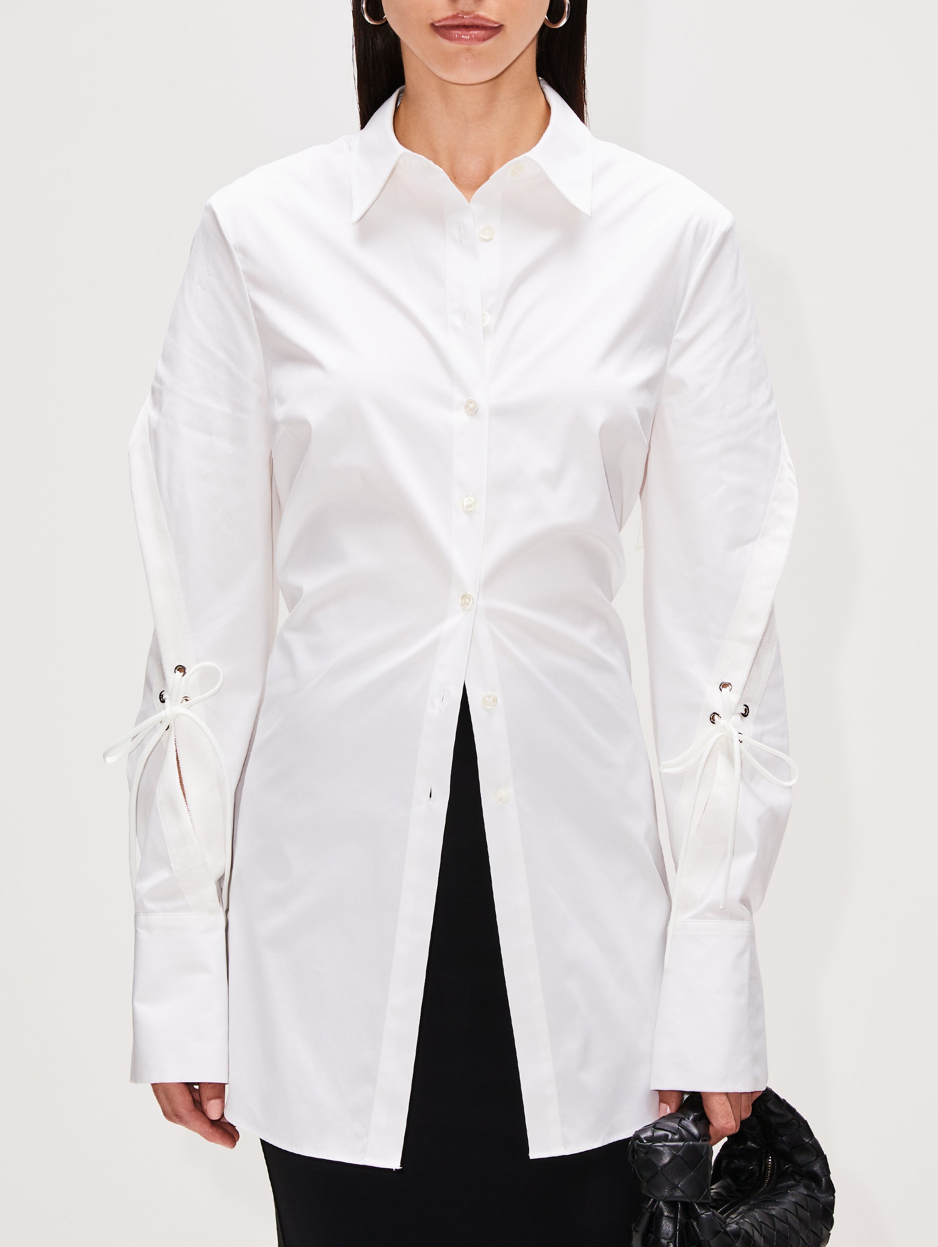 Slash Detail Shirt with Lacing - Shop Now!