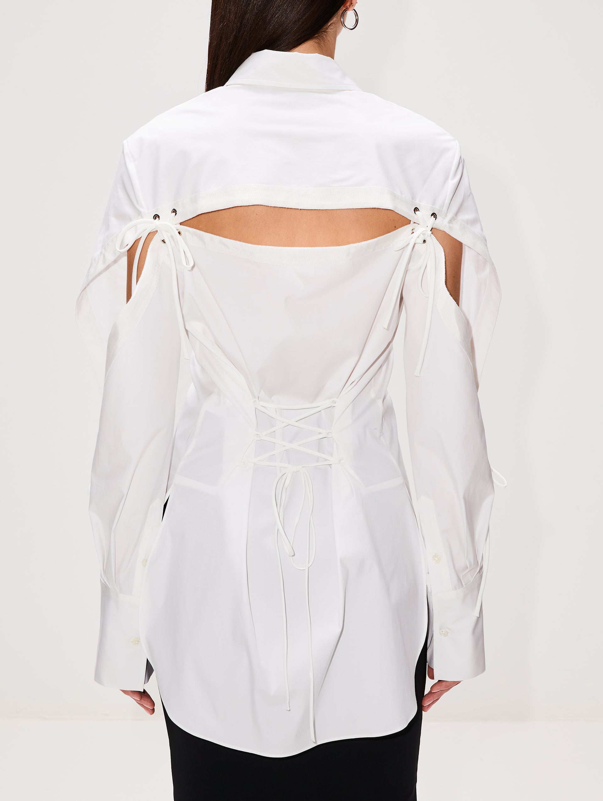 Slash Detail Shirt with Lacing - Shop Now!