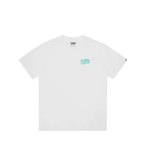 SMALL ARCH LOGO T-SHIRT WHITE GREEN LOGO