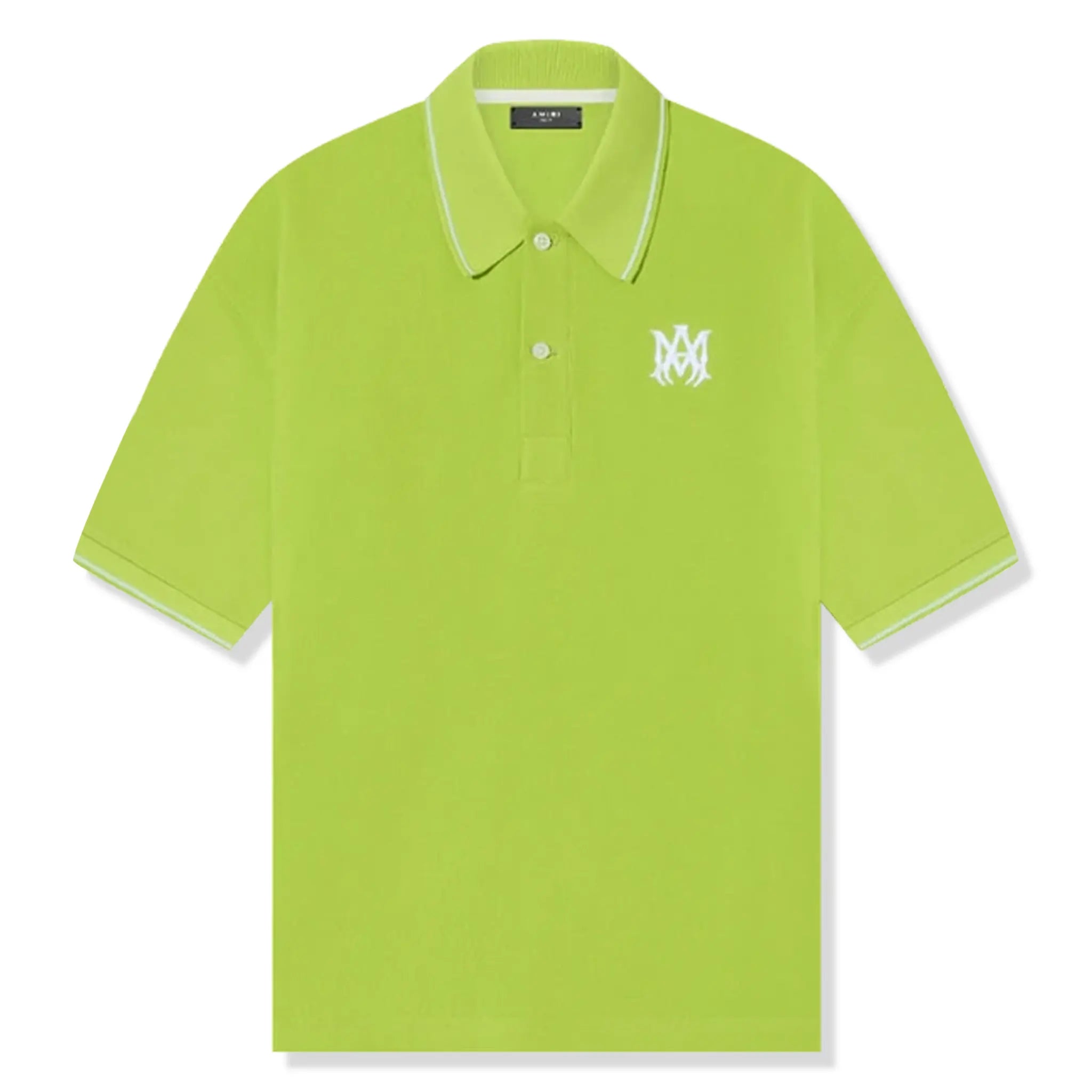 Solid Green Polo Shirt - Amiri Short Sleeve