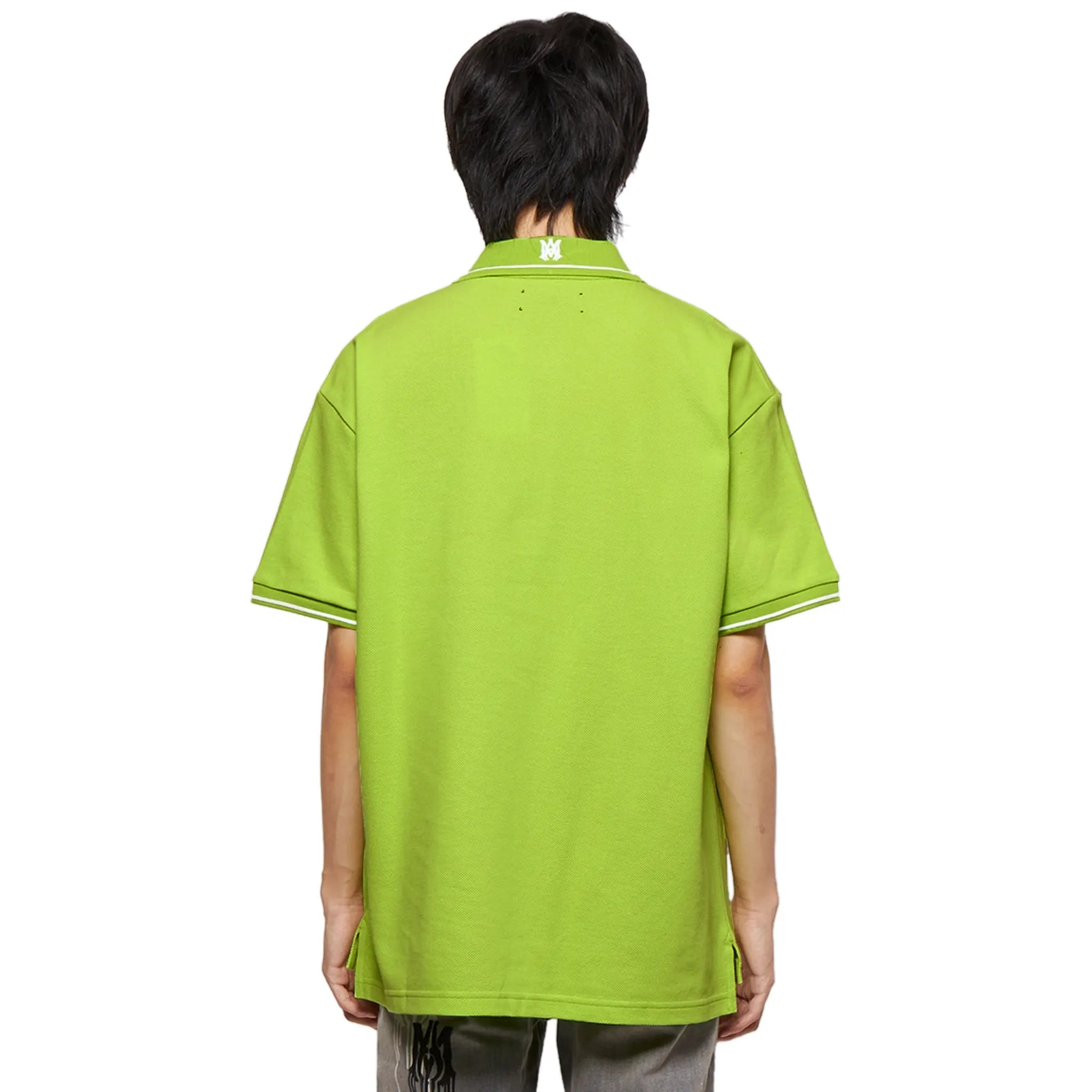 Solid Green Polo Shirt - Amiri Short Sleeve