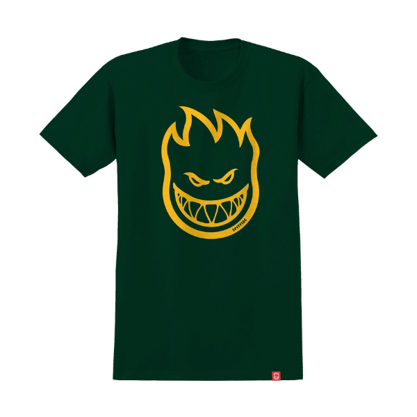 Spitfire Bighead T-Shirt - Forest Green/Gold for sale.