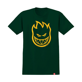 Spitfire Bighead T-Shirt - Forest Green/Gold for sale.